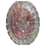 Pink Glass Platter Bowl