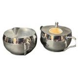 Silverplated Sugar & Creamer Set