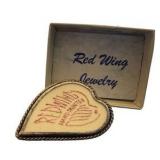 Vintage Red Wing Brooch/Pin