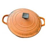 Vintage Le Creuset Flame Orange Cast Iron Dutch Oven