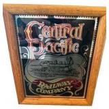 Vintage Railway Advertising Mirrors - Union & Central Pacific