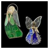 Five Stained Glass Angel Figures
