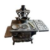 Miniture Crescent Cast Iron Stove