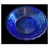Cobalt Blue Shirley Temple Glass Dishes