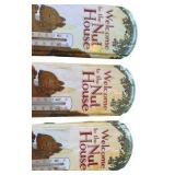 Three Metal Squirrel Themed Thermometers