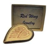 Vintage Red Wing Brooch/Pin