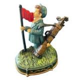 Vintage Cast Iron Golf Caddy Doorstop