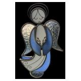 Five Stained Glass Angel Figures