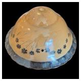 Three Vintage Art Deco Glass Ceiling Shades