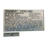 Tandy 1110 HD Vintage Notebook Computer