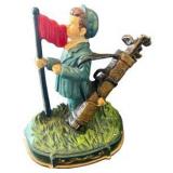 Vintage Cast Iron Golf Caddy Doorstop