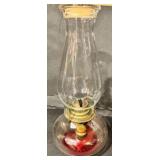 Vintage Glass Oil Lamp