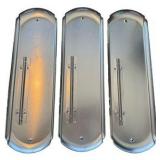 Three Metal Squirrel Themed Thermometers