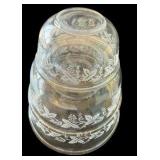 Bartlett Collins Grape Vine Clear Nesting Mixing Bowls