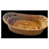 Handwoven Pine Needle Pitcher & Basket Tray