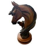 Mom & Baby Horse Head Sculpture