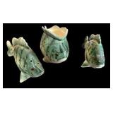 Ceramic Fish Shakers Stamped "SUNFISH"
