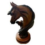 Mom & Baby Horse Head Sculpture