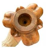 Hand Carved Teak Elephant Candle Holder