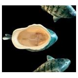 Ceramic Fish Shakers Stamped "SUNFISH"