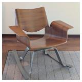 Blu Dot Buttercup Rocking Chair with Wood and Metal Frame