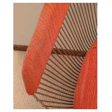 Pair of Vintage Knoll Platner Armchairs with Orange Fabric