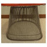 Pair of Vintage Knoll Platner Armchairs with Orange Fabric
