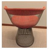 Pair of Vintage Knoll Platner Armchairs with Orange Fabric