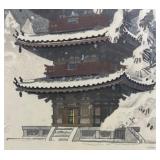 Nisaburo Ito Woodblock Print - Pagoda of Ninnaji Temple in Snow