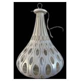Varaluz Masquerade 149C04PE White Pearl Handcrafted Recycled Steel 4-Light Pendant