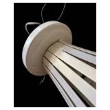 Varaluz Masquerade 149C04PE White Pearl Handcrafted Recycled Steel 4-Light Pendant