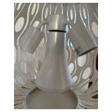 Varaluz Masquerade 149C04PE White Pearl Handcrafted Recycled Steel 4-Light Pendant