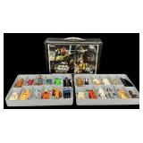 Vintage Kenner Star Wars Action Case - 12 Vintage Action Figures