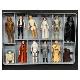 Vintage Kenner Star Wars Action Case - 12 Vintage Action Figures