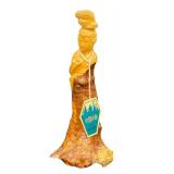 Hand-Carved Chinese Wood Carving Figurine - Vintage 4.5 in Tall