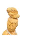 Hand-Carved Chinese Wood Carving Figurine - Vintage 4.5 in Tall