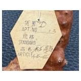 Hand-Carved Chinese Wood Carving Figurine - Vintage 4.5 in Tall
