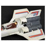 Mattel Battlestar Galactica Colonial Viper Toy With Pilot - 1978 Vintage