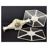 Vintage Star Wars TIE Fighter Spacecraft Toy - Wing Panels & Cockpit, 1978
