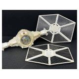 Vintage Star Wars TIE Fighter Spacecraft Toy - Wing Panels & Cockpit, 1978