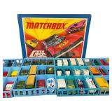 Matchbox Cars Collection - Vintage Assorted Toys in Vintage Blue Matchbox Case