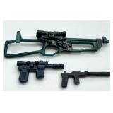 Vintage 1977 Kenner Star Wars Chewbacca Bowcaster Rifle and Star Wars Blaster Pistols