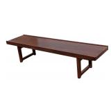Mellemstrands Trevareindustri Bruksbo Modell Rosewood Mid-Century Bench