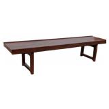 Mellemstrands Trevareindustri Bruksbo Modell Rosewood Mid-Century Bench