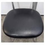 Gazelle Chairs (Lot of 4) - Vintage Mid-Century Black Vinyl Dining Chairs