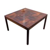 Vintage Mid Century Modern HEGGEN Rosewood Parquet Table