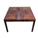 Vintage Mid Century Modern HEGGEN Rosewood Parquet Table