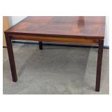Vintage Mid Century Modern HEGGEN Rosewood Parquet Table