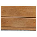 Dixie Scova Vintage Wood Nightstands, Pair - 3-Drawer Bedside Tables