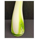 Mid Century Modern Murano Art Glass Stretched Art Glass Vase